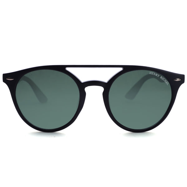 Henry Richel Green & Black Polarized Sunglasses For Unisex 1162