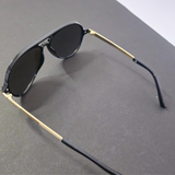 Aqua Mercury  Gold to Black Frame For Men By Henry Richel 1137