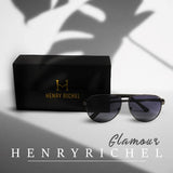 Trendy Black Lens Black Frame For Men By Henry Richel 1140