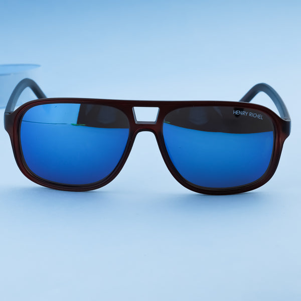 ultramarine plus Blue Sunglasses For Men Henry Richel 1120