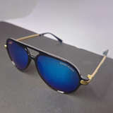 Aqua Mercury  Gold to Black Frame For Men By Henry Richel 1137