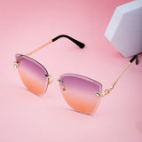 CHEL Purple Orange To Gold  Butterfly Sunglasses 2250