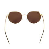 Henry Richel Matte Brown Full Rim Polarized Sunglasses for Unisex 1148