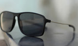 Black Color Lens Black Frame Fancy Silver Temple For Men By Henry Richel 1123