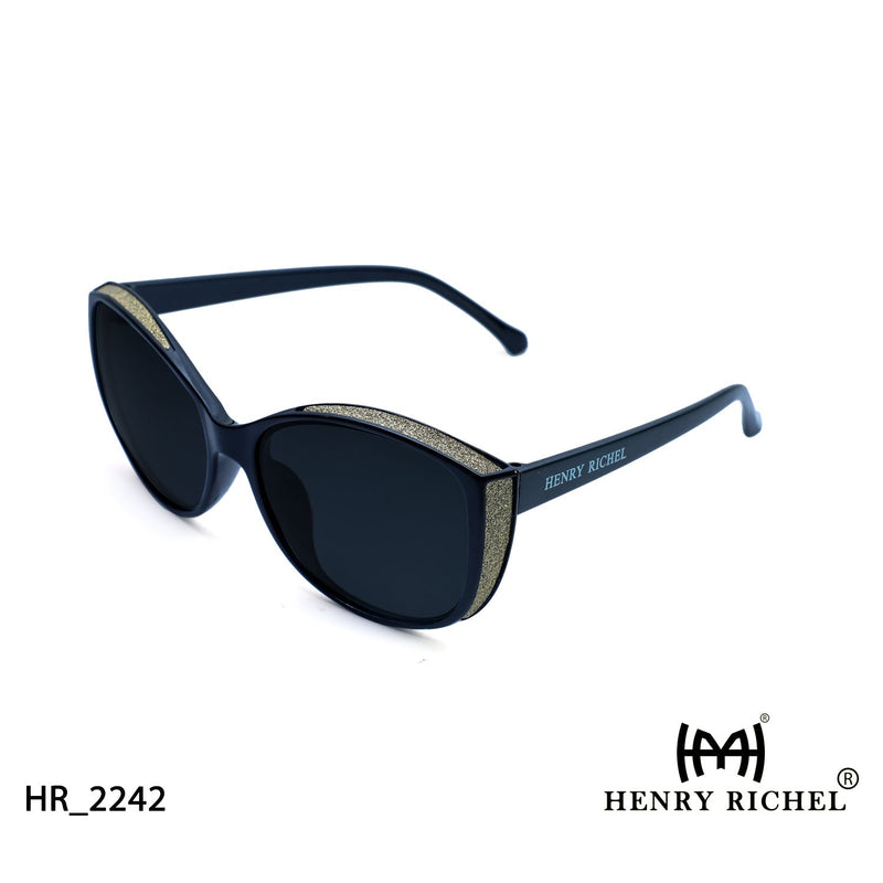 Black  To Gold Full-rimmed Sunglasses 2242