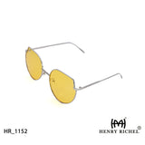 Henry Richel Yellow Sterling Silver Polarized Sunglasses For Unisex 1152