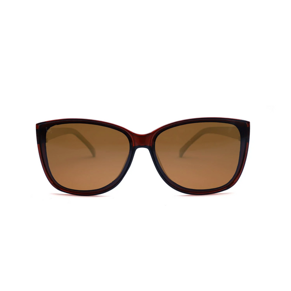 Brown To Blue Oval Sunglasses 2236