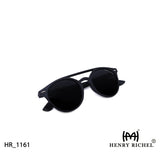 Henry Richel Vintage Polarized Black Sunglasses For Unisex 1161