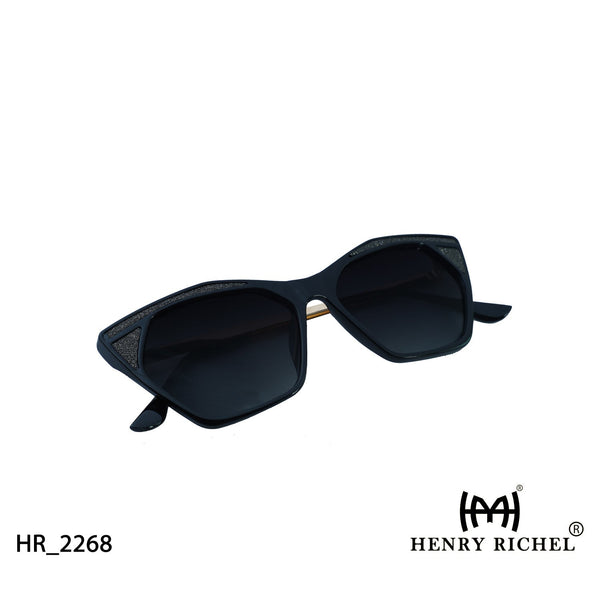 Uv Protection Black To Blue Gold  Sunglasses 2268