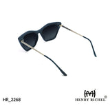 Uv Protection Black To Blue Gold  Sunglasses 2268