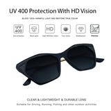 Uv Protection Black To Blue Gold  Sunglasses 2268