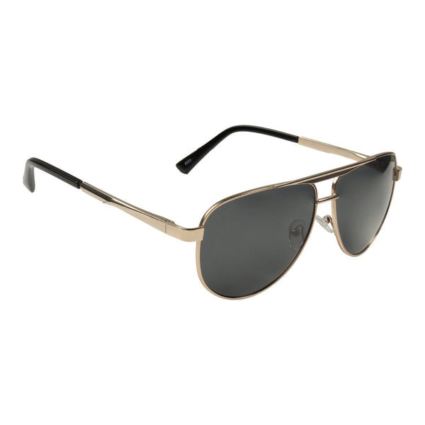 Henry Richel Black Lens Gold Frame Sunglasses For Unisex 1141