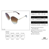 Butterfly Designe Brown To Gold Sunglasses 2261