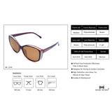 Cateye Brown To Silver Sunglasses 2239